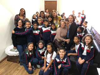 Professores e alunos visitam gabinete